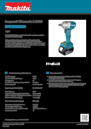 Avvitatori ad inpulsi a batteria Makita DTWA260