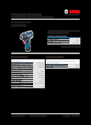 Avvitatori ad inpulsi a batteria Bosch GDR 12V-110