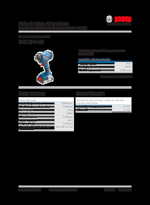 Avvitatori ad inpulsi a batteria Bosch GDR 18V-160