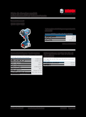 Avvitatori ad inpulsi a batteria Bosch GDR 18V-160