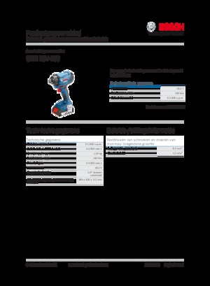 Avvitatori ad inpulsi a batteria Bosch GDR 18V-160