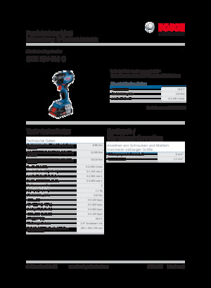 Avvitatori ad inpulsi a batteria Bosch GDR 18V-210 C