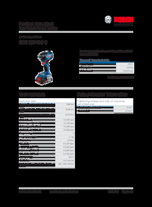 Avvitatori ad inpulsi a batteria Bosch GDR 18V-210 C
