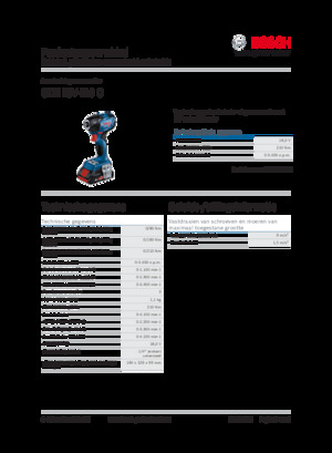 Avvitatori ad inpulsi a batteria Bosch GDR 18V-210 C