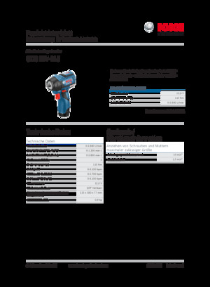 Avvitatori ad inpulsi a batteria Bosch GDS 12V-115