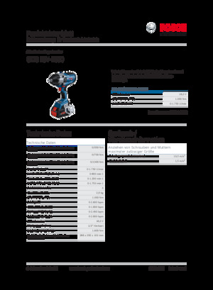 Avvitatori ad inpulsi a batteria Bosch GDS 18V-1000
