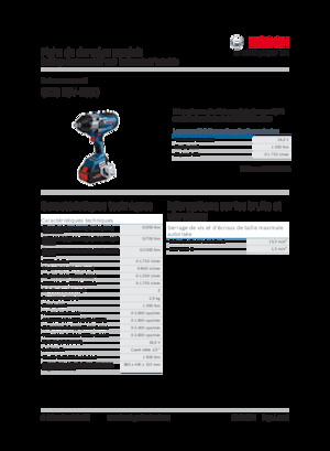 Avvitatori ad inpulsi a batteria Bosch GDS 18V-1000