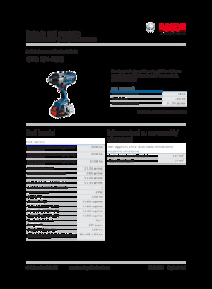 Avvitatori ad inpulsi a batteria Bosch GDS 18V-1000