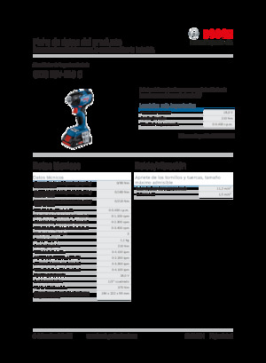 Avvitatori ad inpulsi a batteria Bosch GDS 18V-210 C