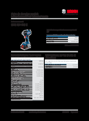 Avvitatori ad inpulsi a batteria Bosch GDS 18V-210 C