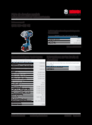 Avvitatori ad inpulsi a batteria Bosch GDS 18V-450 HC
