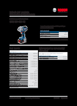 Avvitatori ad inpulsi a batteria Bosch GDS 18V-450 HC