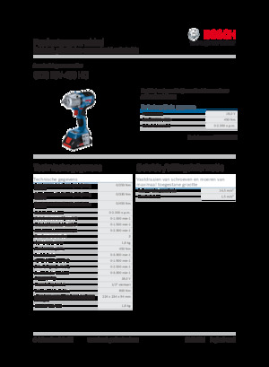 Avvitatori ad inpulsi a batteria Bosch GDS 18V-450 HC