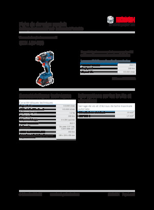 Avvitatori ad inpulsi a batteria Bosch GDX 18V-200