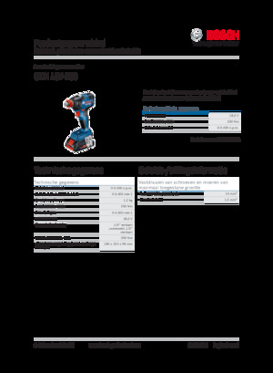 Avvitatori ad inpulsi a batteria Bosch GDX 18V-200