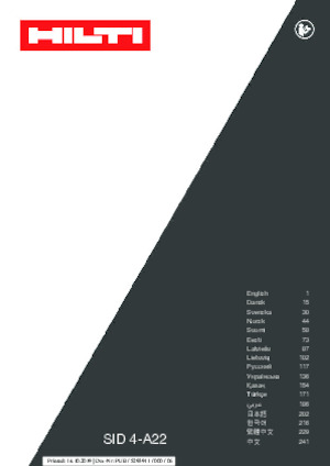 Avvitatori ad inpulsi a batteria Hilti SID 4-A22