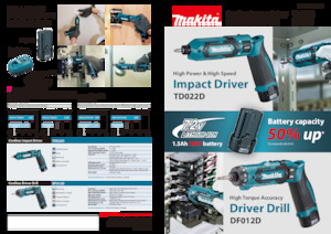 Avvitatori ad inpulsi a batteria Makita TD022D