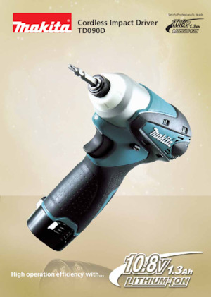 Avvitatori ad inpulsi a batteria Makita TD090D