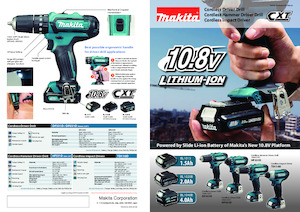Avvitatori ad inpulsi a batteria Makita TD110D