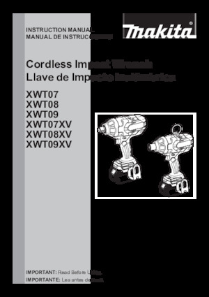 Avvitatori ad inpulsi a batteria Makita XWT08Z
