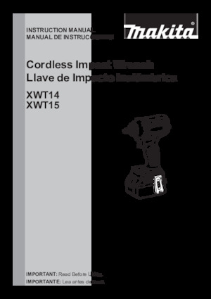 Avvitatori ad inpulsi a batteria Makita XWT15T