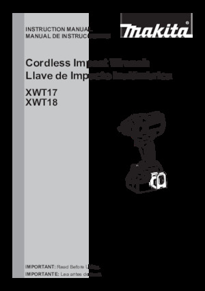 Avvitatori ad inpulsi a batteria Makita XWT17T