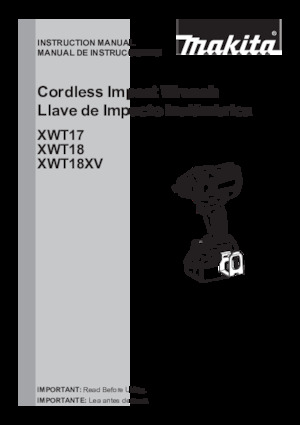 Avvitatori ad inpulsi a batteria Makita XWT18XVZ