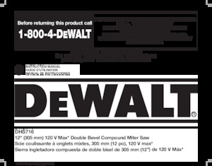 Seghe troncatrici a batteria DEWALT DHS716AB