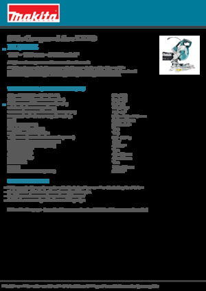 Seghe troncatrici a batteria Makita DLS600Z