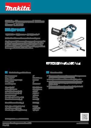 Seghe troncatrici a batteria Makita DLS714N