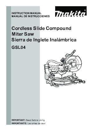 Seghe troncatrici a batteria Makita GSL04M1