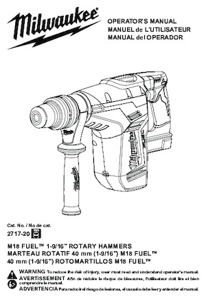 Tassellatori a batteria Milwaukee 2717-20