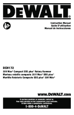 Tassellatori a batteria DEWALT DCH172B