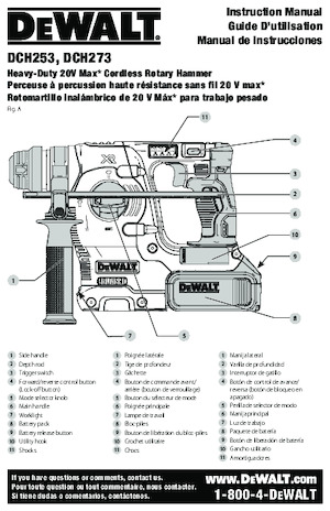 Tassellatori a batteria DEWALT DCH273H1