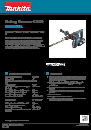 Tassellatori a batteria Makita DHR264