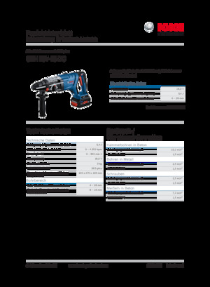 Tassellatori a batteria Bosch GBH 18V-28 DC