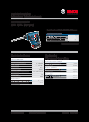 Tassellatori a batteria Bosch GBH 18V-LI Compact