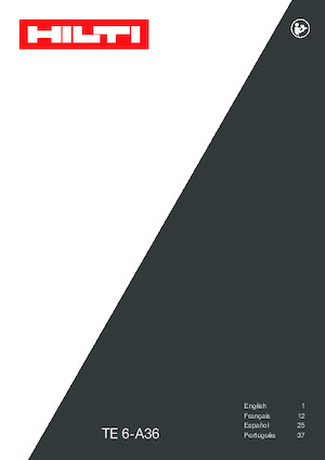 Tassellatori a batteria Hilti TE 6-A36 