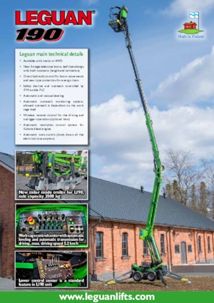 Piattaforme aeree articolate cingolate Leguan 190 