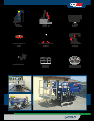 Piattaforme aeree articolate cingolate CELA DT 15 Spyder