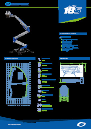 Piattaforme aeree articolate cingolate Socage Raptor 18 S