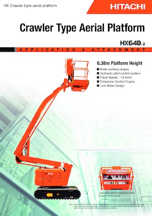Piattaforme aeree articolate cingolate Hitachi HX 64 B 2