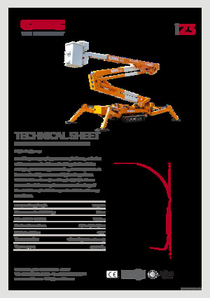 Piattaforme aeree articolate cingolate CMC i23