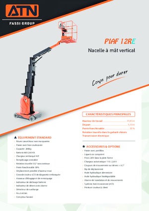 Piattaforme aeree articolate cingolate ATN MYGALE 23