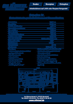Piattaforme aeree articolate cingolate Oil & Steel Octoplus 17
