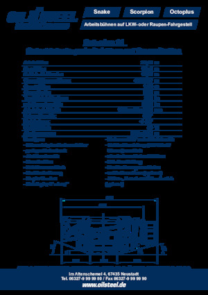 Piattaforme aeree articolate cingolate Oil & Steel Octoplus 21