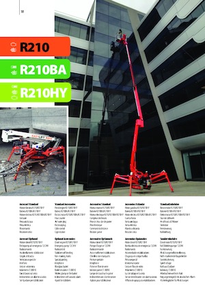 Piattaforme aeree articolate cingolate Easy Lift R210BA