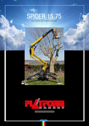 Piattaforme aeree articolate cingolate Platform Basket SPIDER 15.75 E