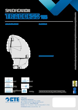 Piattaforme aeree articolate cingolate CTE Traccess 135
