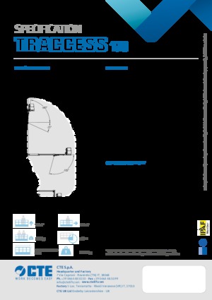 Piattaforme aeree articolate cingolate CTE Traccess 170 E